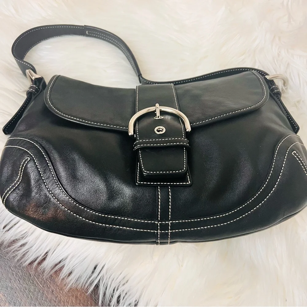 Vintage Coach 9248 Medium
Black Soho Y2K Leather Shoulder Bag EXCELLENT - Picture 5 of 13